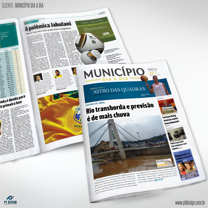 Projeto Gráfico do Jornal (2010)