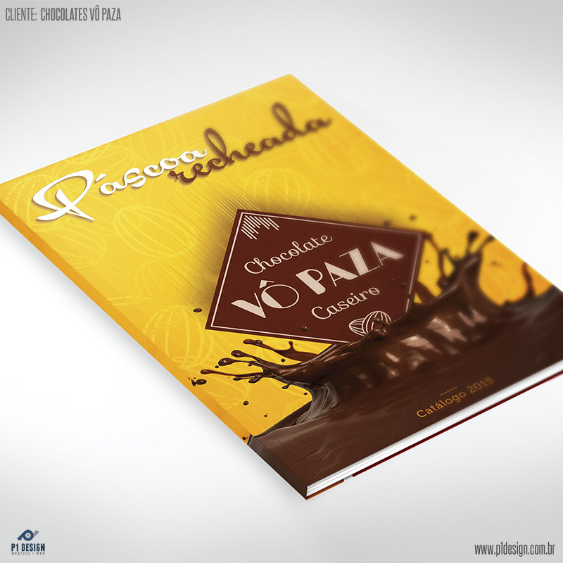 Catálogo de Páscoa para Chocolates Vô Paza